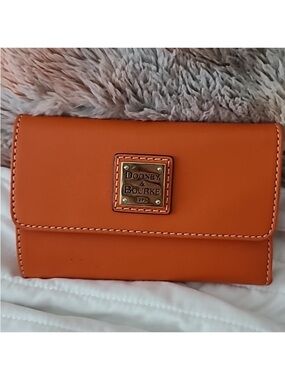 Dooney & Bourke coral tri fold wallet